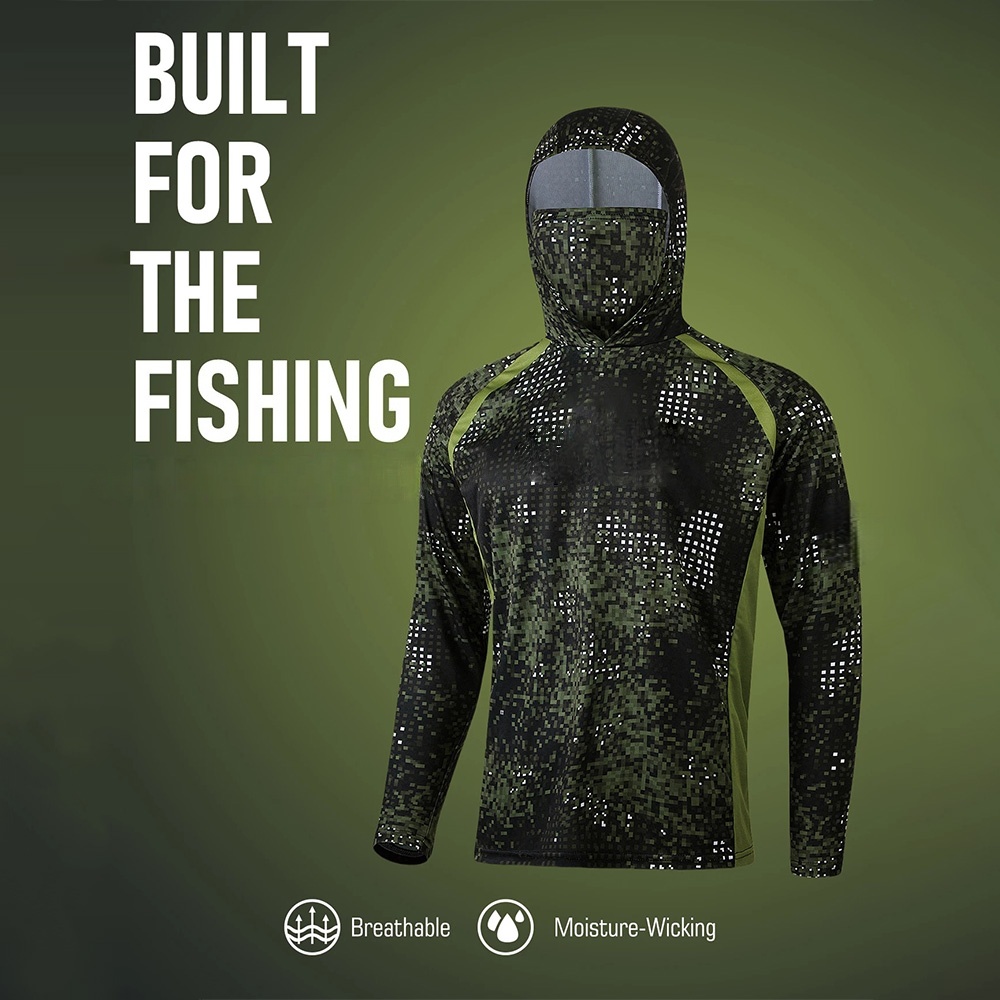 Fishing Shirt Uv Protection - Рыболовная одежда MALFC для мужчин: рубашка